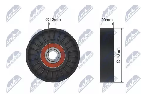 NTY NTY RNK-HY-513 Tensioner Pulley, V-belt 