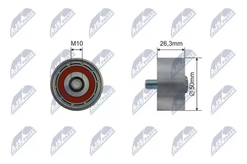 Tensioner Pulley, V-ribbed belt