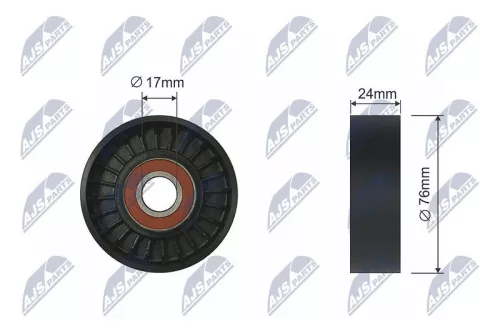 Tensioner Pulley, V-ribbed belt