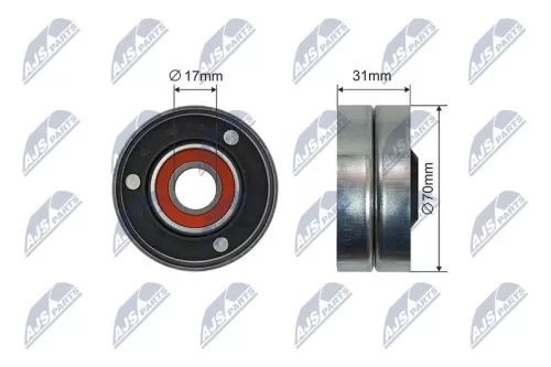 Tensioner Pulley, V-ribbed belt