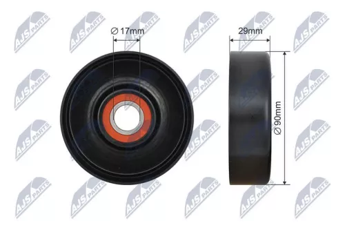 Tensioner Pulley, V-ribbed belt