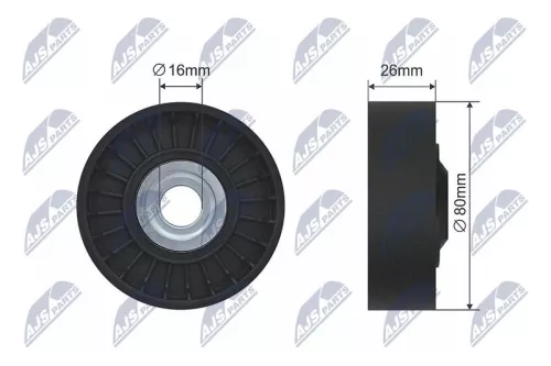 Deflection Pulley/Guide Pulley, V-belt