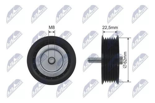 Deflection Pulley/Guide Pulley, V-belt