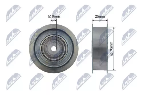 Tensioner Pulley, V-ribbed belt