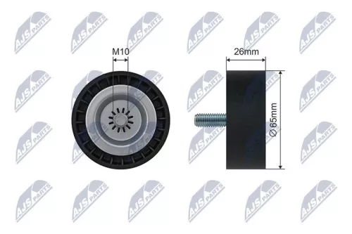 Tensioner Pulley, V-ribbed belt