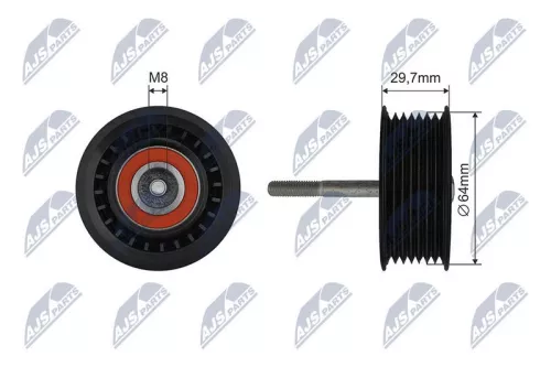 Tensioner Pulley, V-ribbed belt