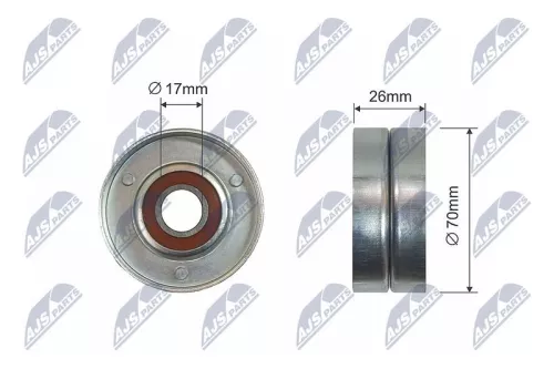 Tensioner Pulley, V-ribbed belt