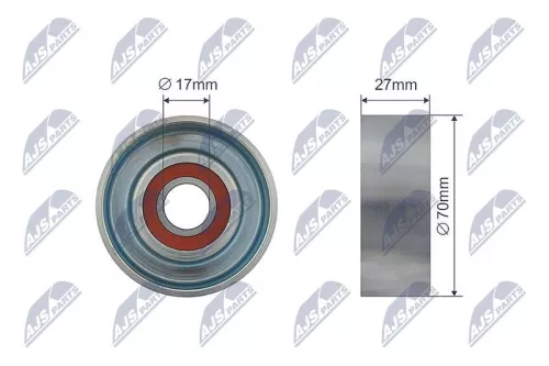 Tensioner Pulley, V-ribbed belt