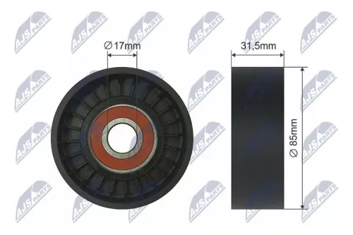 Tensioner Pulley, V-ribbed belt