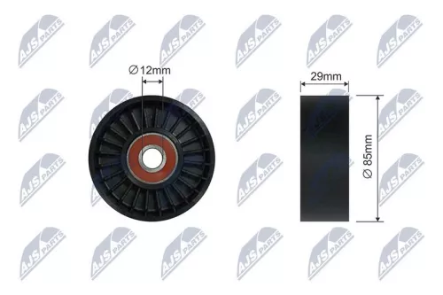 NTY NTY RNK-NS-050 Tensioner Pulley, V-ribbed belt 