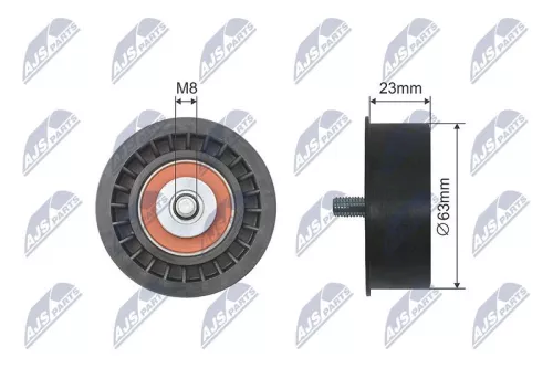 Deflection Pulley/Guide Pulley, timing belt