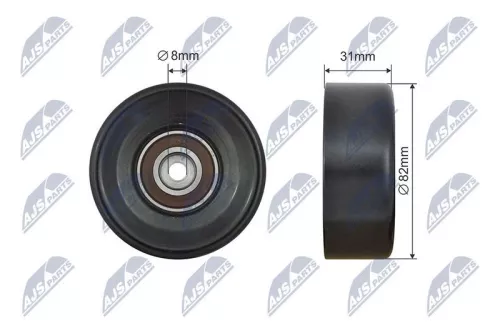 Tensioner Pulley, V-ribbed belt
