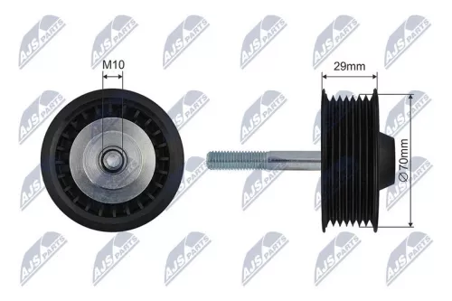 Tensioner Pulley, V-ribbed belt