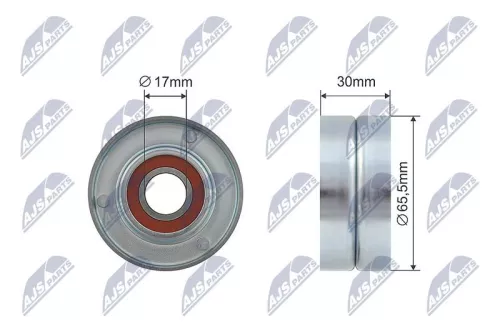 Tensioner Pulley, V-ribbed belt