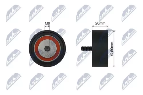 Tensioner Pulley, V-ribbed belt