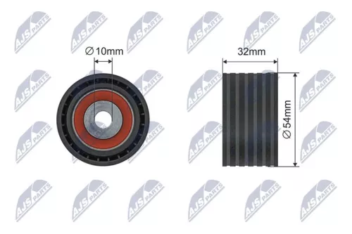Deflection Pulley/Guide Pulley, timing belt