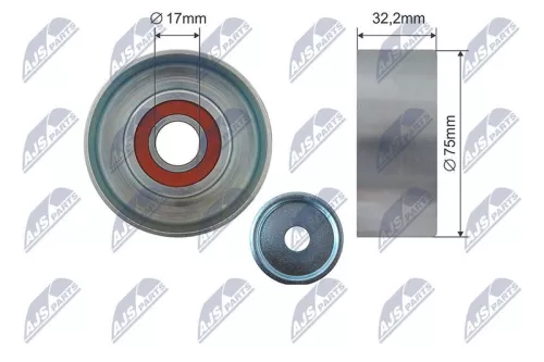 Tensioner Pulley, V-ribbed belt