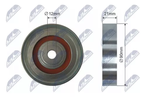 NTY NTY RNK-TY-028 Deflection/Guide Pulley, V-ribbed belt 