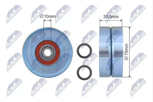 Tensioner Pulley, V-ribbed belt