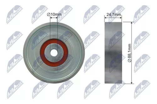 Tensioner Pulley, V-ribbed belt