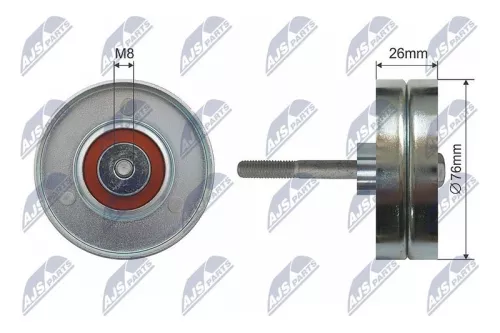 Tensioner Pulley, V-ribbed belt