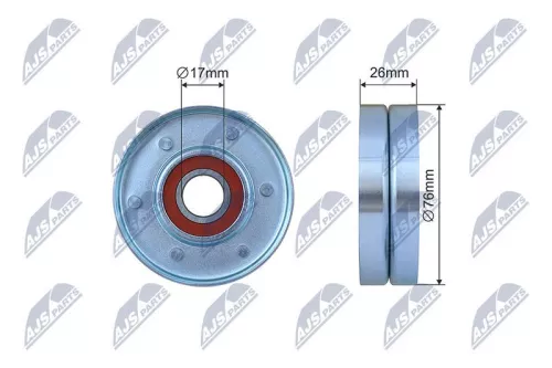 Tensioner Pulley, V-ribbed belt