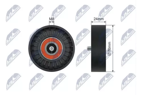 Tensioner Pulley, V-ribbed belt
