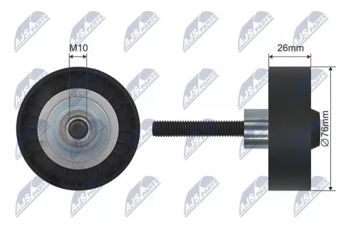Deflection Pulley/Guide Pulley, V-belt