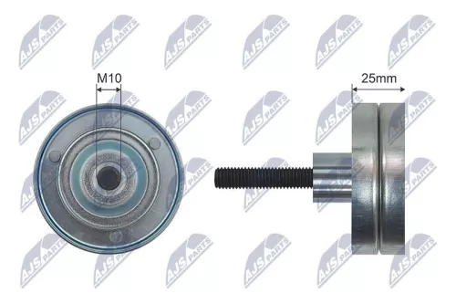 Deflection/Guide Pulley, V-ribbed belt
