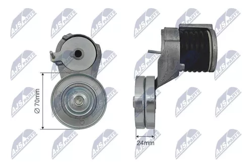 Tensioner Pulley, V-ribbed belt