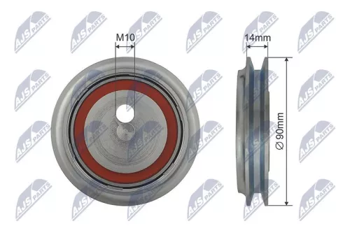 Tensioner Pulley, V-ribbed belt