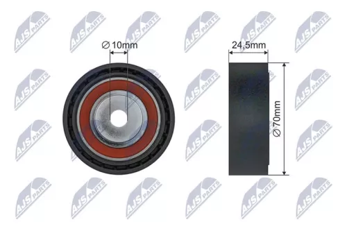 Tensioner Pulley, V-ribbed belt