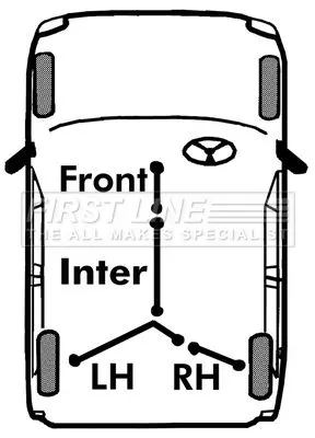 FIRST LINE FIRST LINE (FKB2513) Cable Pull, parking brake 