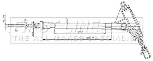 FIRST LINE FIRST LINE (FKB2635) Cable Pull, parking brake 