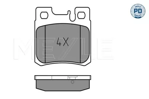 MEYLE Brake Pad Set, disc brake (025 211 9715/PD)