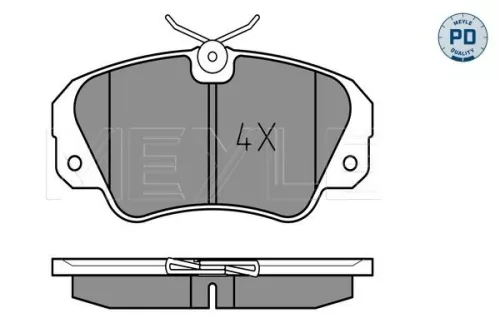 MEYLE Brake Pad Set, disc brake (025 213 6819/PD)