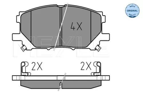 MEYLE Brake Pad Set, disc brake (025 239 8916)