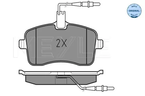 MEYLE Brake Pad Set, disc brake (025 241 3418/W)