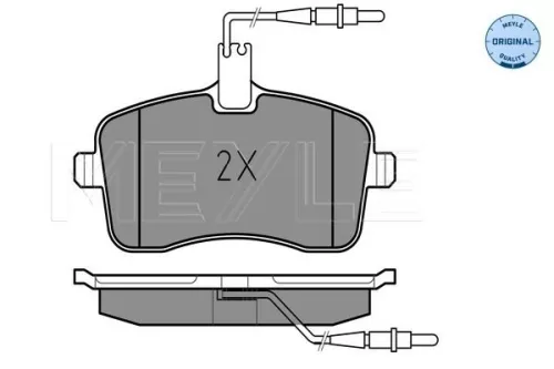 MEYLE Brake Pad Set, disc brake (025 241 3418/W)
