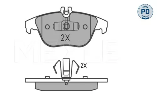 MEYLE Brake Pad Set, disc brake (025 242 5418/PD)