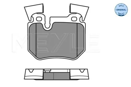 MEYLE Brake Pad Set, disc brake (025 243 1517)