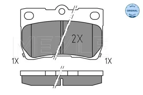 MEYLE Brake Pad Set, disc brake (025 243 2317)