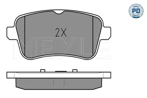 MEYLE Brake Pad Set, disc brake (025 252 1516/PD)