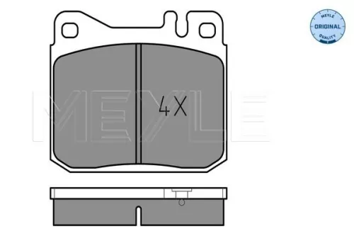 MEYLE Brake Pad Set, disc brake (025 203 4117)