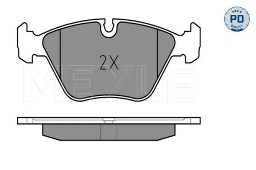 MEYLE Brake Pad Set, disc brake (025 216 7720/PD)