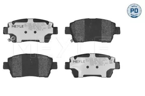 MEYLE Brake Pad Set, disc brake (025 235 1017/PD)