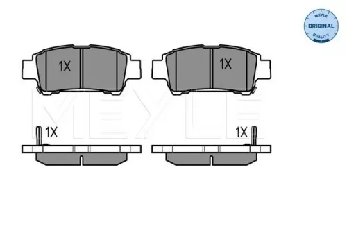 MEYLE Brake Pad Set, disc brake (025 236 4616/W)