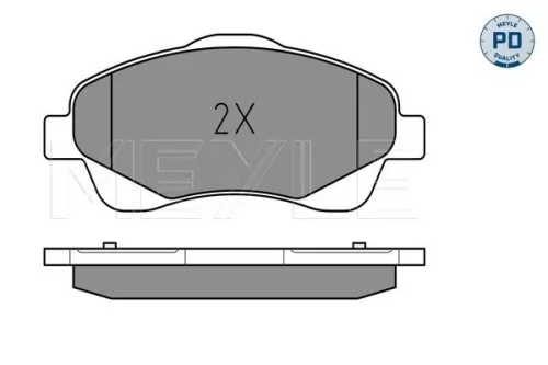 MEYLE Brake Pad Set, disc brake (025 237 6819/PD)