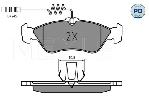 MEYLE Brake Pad Set, disc brake (025 215 9218/PD)