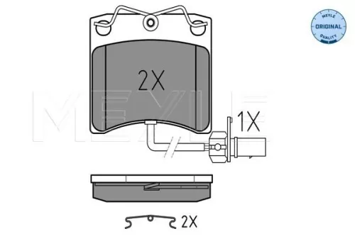 MEYLE Brake Pad Set, disc brake (025 231 7618/W)